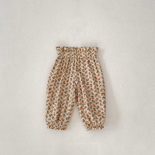 -ベビーパンツ ロングルーズジョガーパンツ フラワー花柄プリント【mh0005840】 - mamahalo shop - ロングパンツ・スウェットパンツ - べビー服 - 子供服 - 男の子 - 女の子