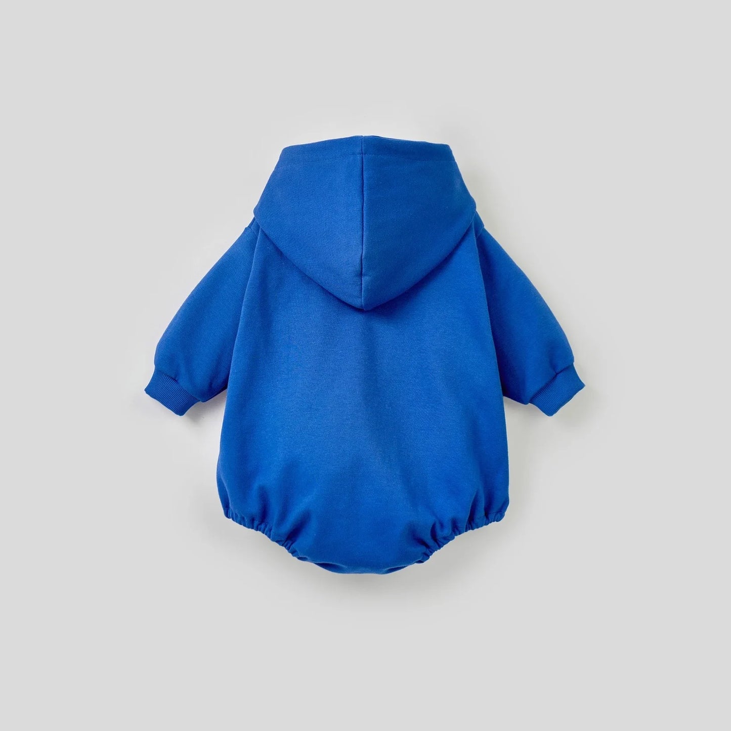 -ベビーロンパース HELLOWレターロゴプリントフーディ長袖ボディスーツ 2カラー - mamahalo shop - 長袖ロンパース - べビー服 - 子供服 - 男の子 - 女の子