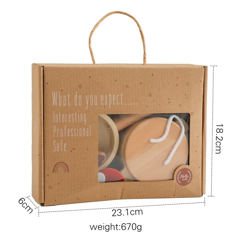 -ウッドトイ キッチン レンジ コンロ おもちゃ ごっこ遊び キッチントイ 鍋 フライパン 木製 おままごと【mh0002627】 - mamahalo shop - DIY Toy・知育玩具 - べビー服 - 子供服 - 男の子 - 女の子