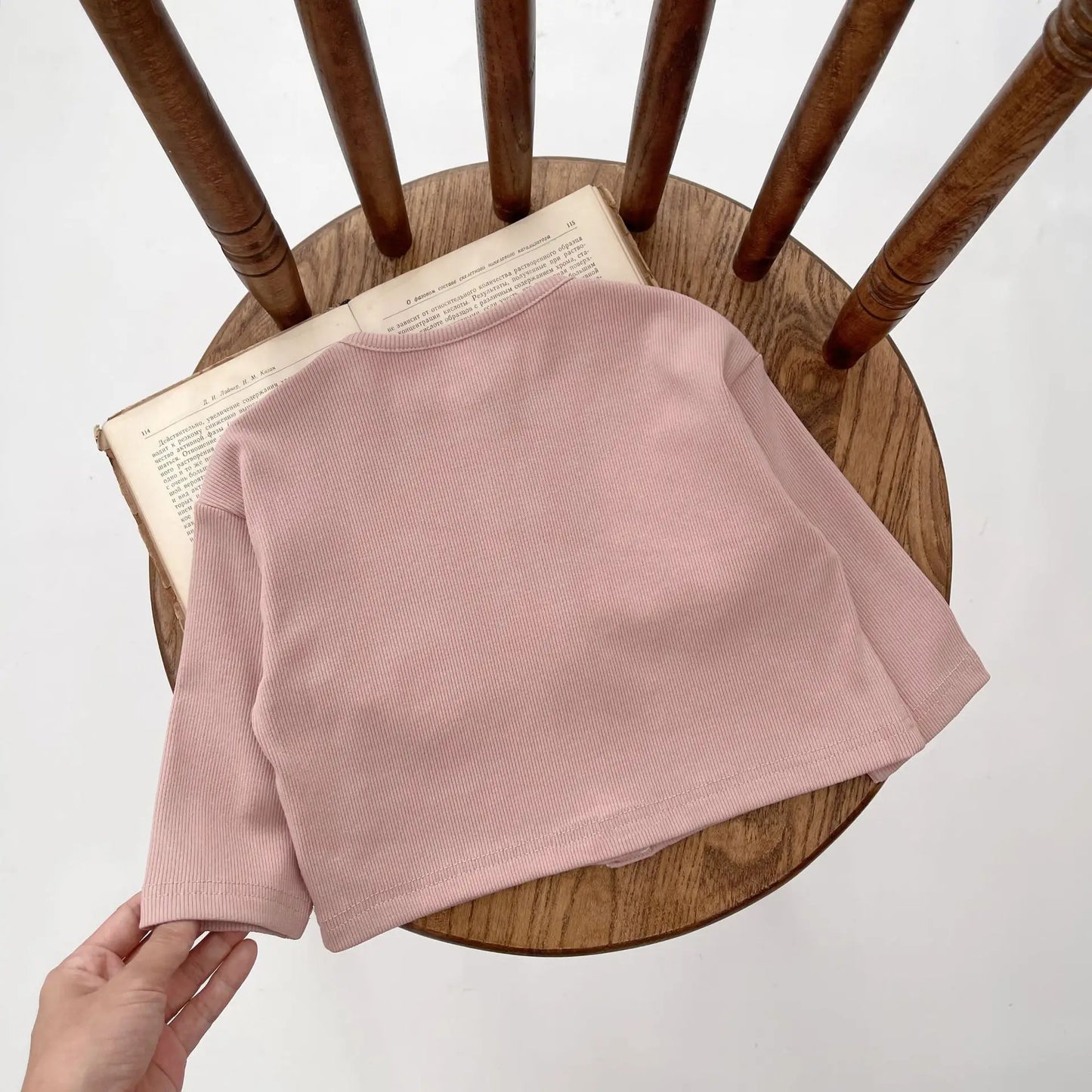 -ベビーカーディガン ニットジャケット フロントレース ピンク【mh0006351】 - mamahalo shop - カーディガン・パーカー - べビー服 - 子供服 - 男の子 - 女の子