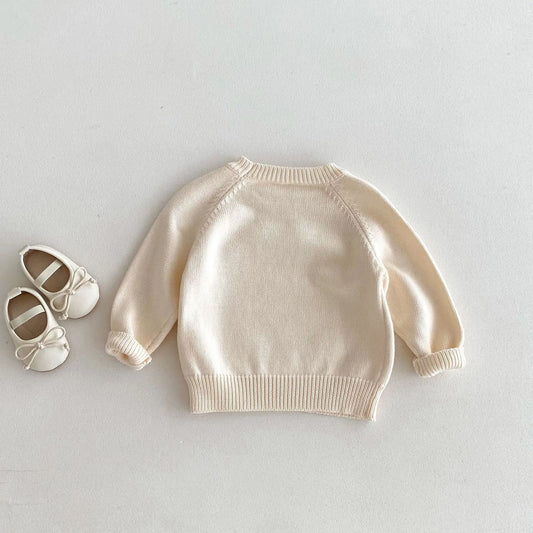 -キッズトップス カラフルハートアップリケニットセーター - mamahalo shop - ニット・セーター - べビー服 - 子供服 - 男の子 - 女の子