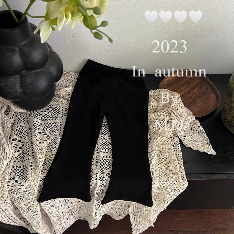 -キッズベスト フレアパンツ レースニットショートベスト ニットロングパンツ - mamahalo shop - ベスト - べビー服 - 子供服 - 男の子 - 女の子