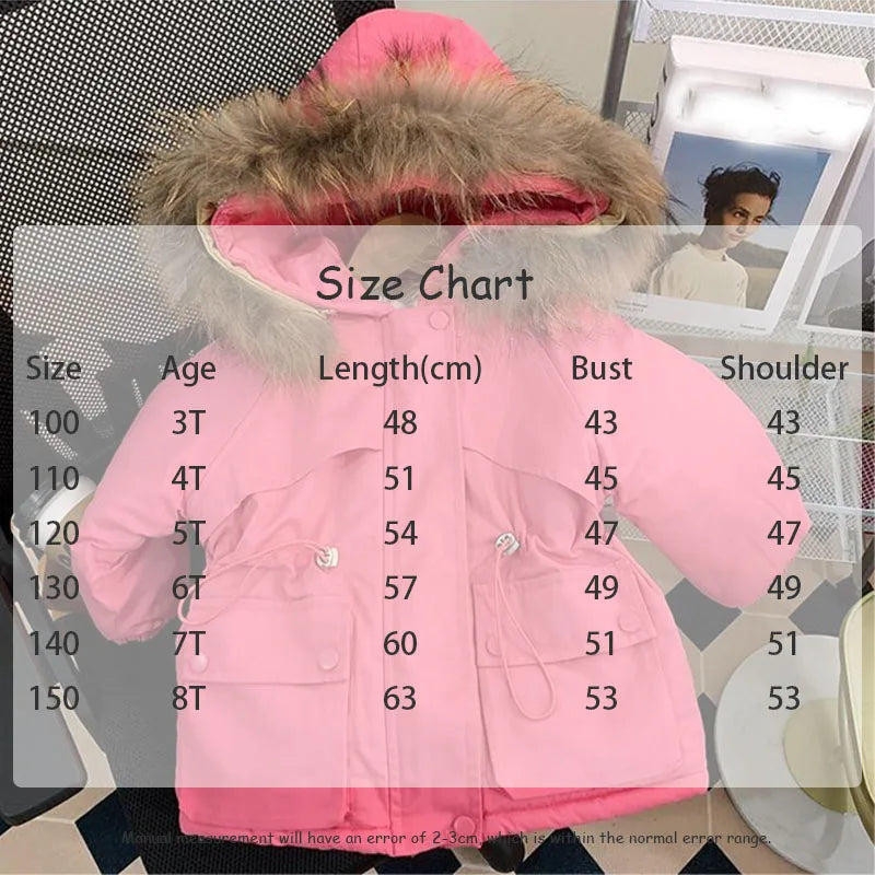 -キッズアウター 裏ボアフリース フード付き ロングコート ジャケット カーキ/ピンク/2カラー - mamahalo shop - ショートコート・ジャケット・ジャンパー - べビー服 - 子供服 - 男の子 - 女の子