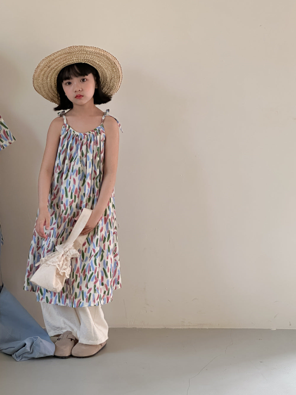 -キッズセットアップ 2点セット/ワンピース ボーイズ半袖シャツ+ショートパンツ/ガールズキャミワンピ カラフル リンクコーデ 兄弟姉妹 お揃いコーデ - mamahalo shop - 半袖セットアップ - べビー服 - 子供服 - 男の子 - 女の子