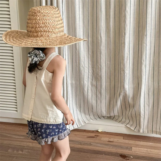 -キッズトップス キャミソールリボンブラウス チェック 2カラー - mamahalo shop - タンクトップ・キャミソール・ノースリーブトップス - べビー服 - 子供服 - 男の子 - 女の子