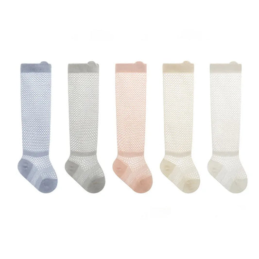 -ベビーソックス 靴下3足セット メッシュハイソックス【mh0004657】 - mamahalo shop - ベビー用靴下・タイツ - べビー服 - 子供服 - 男の子 - 女の子