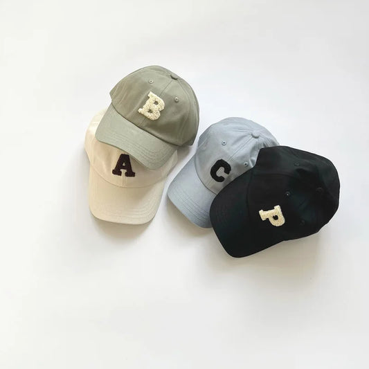 -キッズ帽子 キャップ 野球帽 レターロゴワッペン サマーハット【mh0006191】 - mamahalo shop - ベビー用帽子 - べビー服 - 子供服 - 男の子 - 女の子