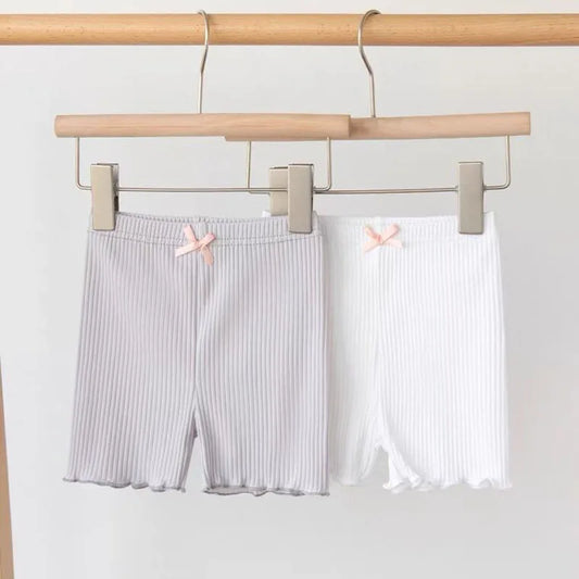 -キッズパンツ アンダーパンツ ショートレギンス 2カラー【mh0005864】 - mamahalo shop - レギンスパンツ - べビー服 - 子供服 - 男の子 - 女の子