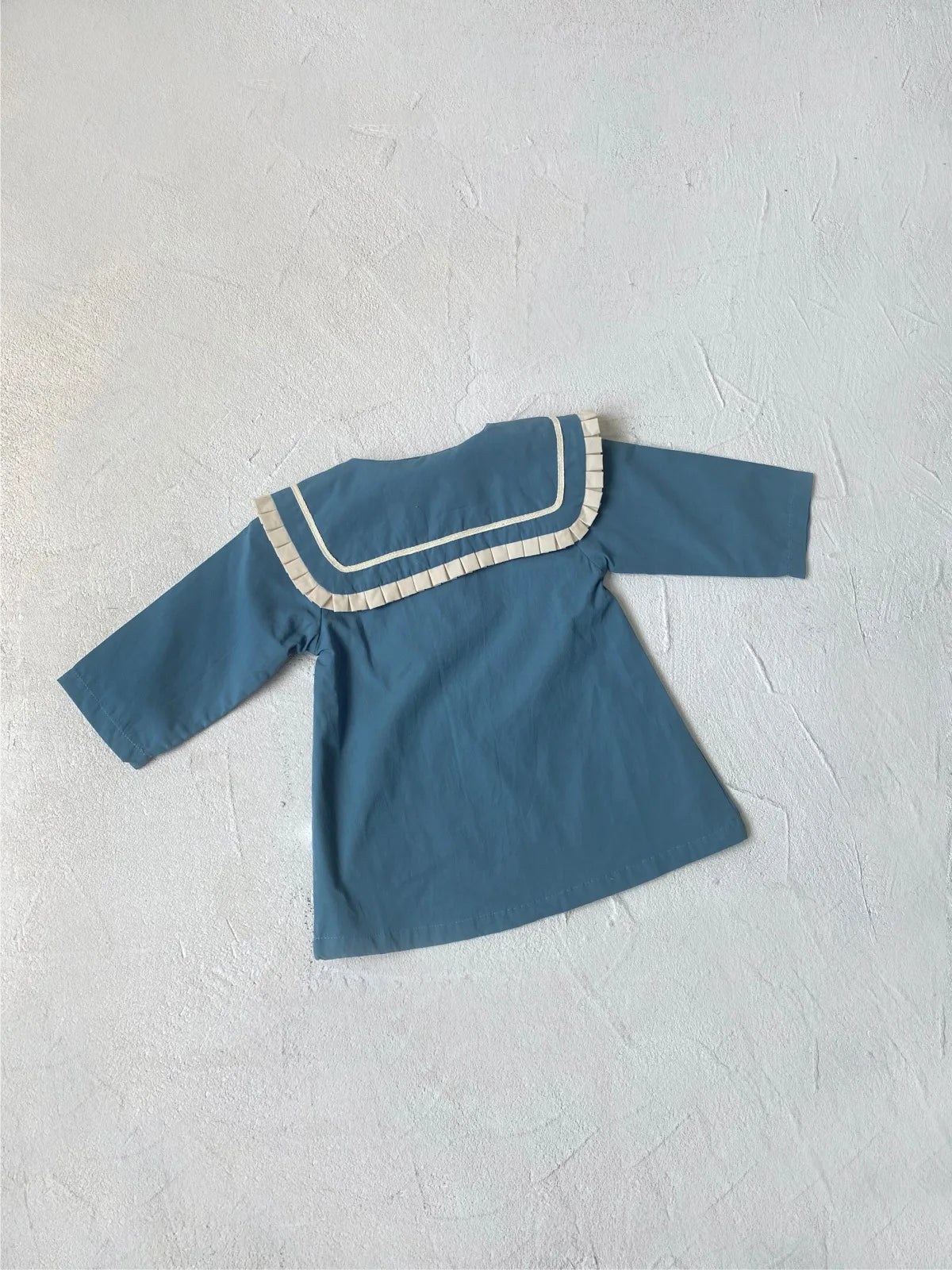 -ベビーキッズワンピース マリンセーラーカラー長袖ワンピース 2カラー - mamahalo shop - 長袖ワンピース - べビー服 - 子供服 - 男の子 - 女の子