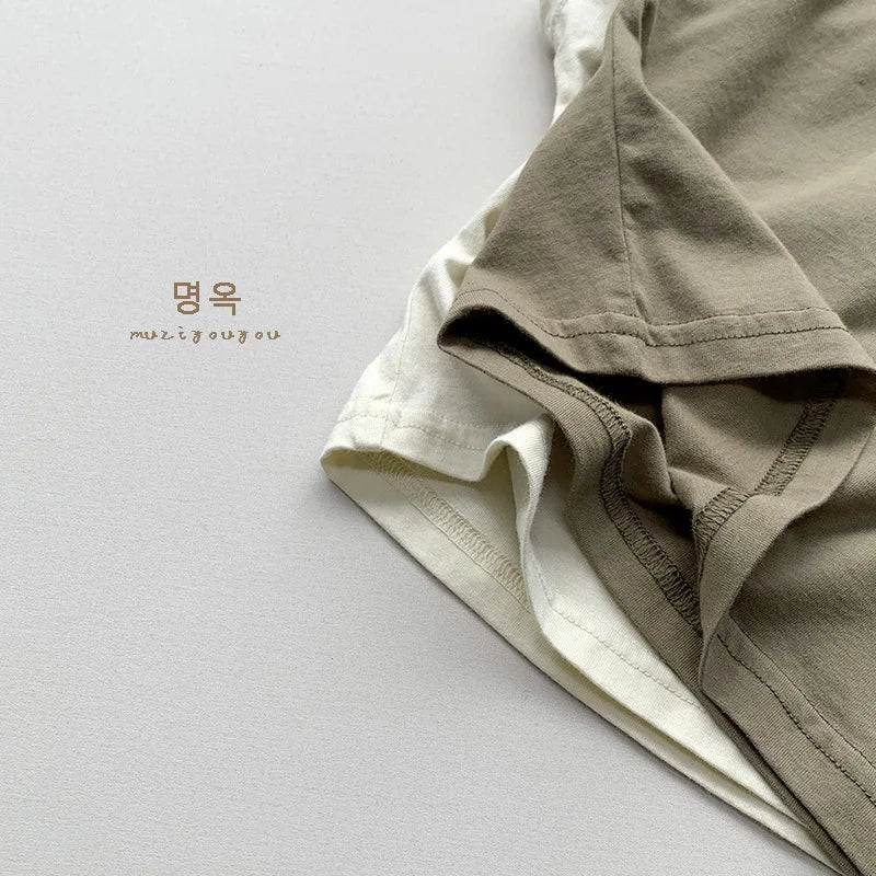 -キッズトップス 半袖プリントTシャツ チーズ 2カラー【mh0005550】 - mamahalo shop - 半袖Tシャツ - べビー服 - 子供服 - 男の子 - 女の子