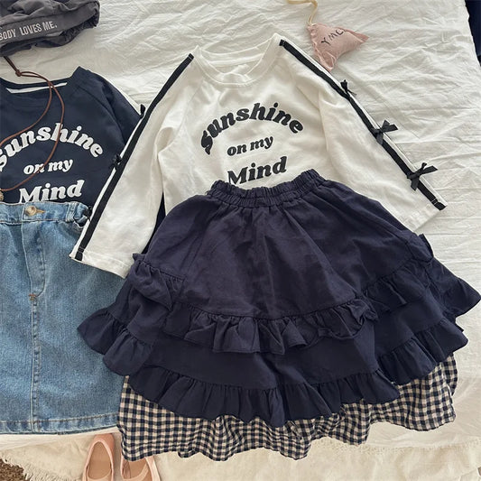 -キッズスカート ティアードフリル重ね着ケーキスカート 2カラー - mamahalo shop - スカート - べビー服 - 子供服 - 男の子 - 女の子