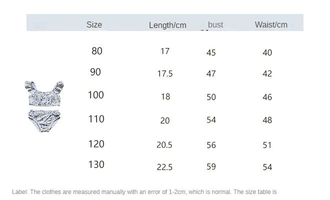 -キッズ水着 ガールズ ビキニ セパレート フリルトップス+パンツ+帽子セット フラワープリント 2カラー スイムウェア【mh0005995】 - mamahalo shop - ベビー用水着 - べビー服 - 子供服 - 男の子 - 女の子