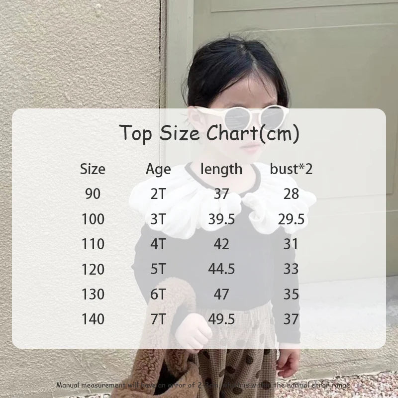 -キッズトップス バブルボリューム襟長袖Tシャツカットソー 2カラー【mh0006938】 - mamahalo shop - 長袖Tシャツ - べビー服 - 子供服 - 男の子 - 女の子