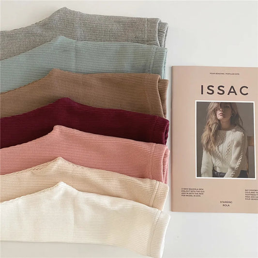 -ベビーパンツ リブレギンスパンツ シンプルベーシック 7カラー【mh0004247】 - mamahalo shop - レギンスパンツ - べビー服 - 子供服 - 男の子 - 女の子