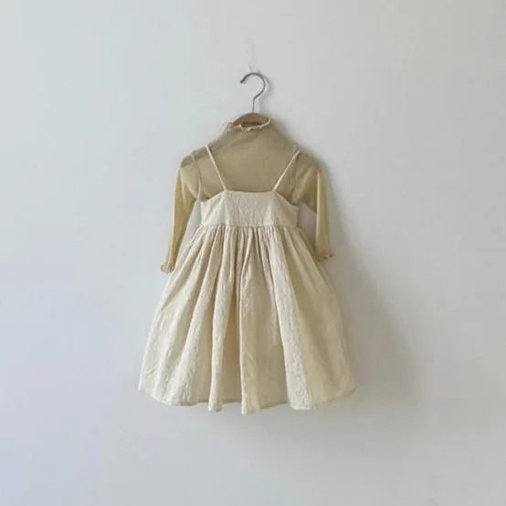 -キッズワンピース キャミソールワンピース シンプルドレス 2カラー - mamahalo shop - ノースリーブワンピース - べビー服 - 子供服 - 男の子 - 女の子