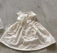 -ベビー レース 刺繍 オーバー エプロン ドレス ワンピース ガールズ【mh0002434】 - mamahalo shop - ノースリーブワンピース - べビー服 - 子供服 - 男の子 - 女の子