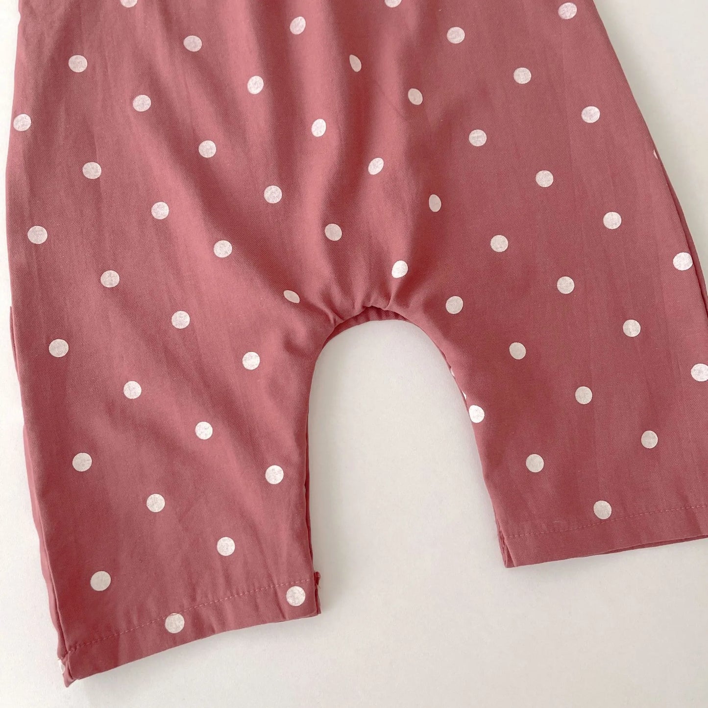 -ベビー サロペット 水玉 ドット キャミソール サスペンダーパンツ レース オレンジピンク ガールズ 女の子 子供服 7792 - mamahalo shop - サロペットパンツ・サスペンダーパンツ - べビー服 - 子供服 - 男の子 - 女の子