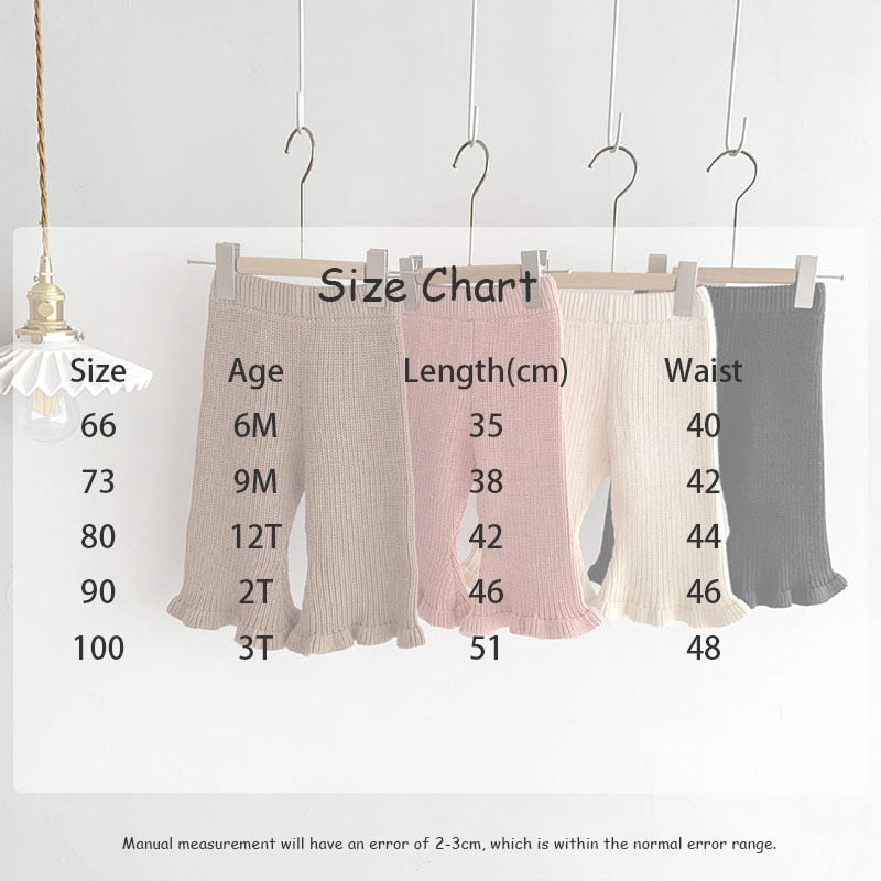 -ベビー ニット フレア パンツ レギンス ガールズ - mamahalo shop - ロングパンツ・スウェットパンツ - べビー服 - 子供服 - 男の子 - 女の子