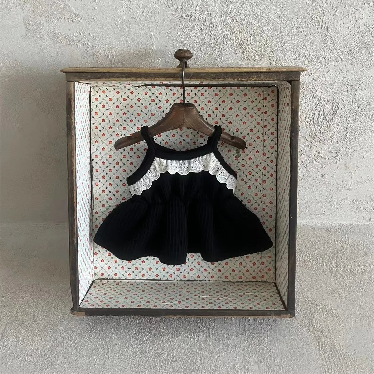 -ベビーワンピース キャミソールレースペプラムチュニック キャミワンピ ミニワンピ 3カラー【mh0005735】 - mamahalo shop - ノースリーブワンピース - べビー服 - 子供服 - 男の子 - 女の子