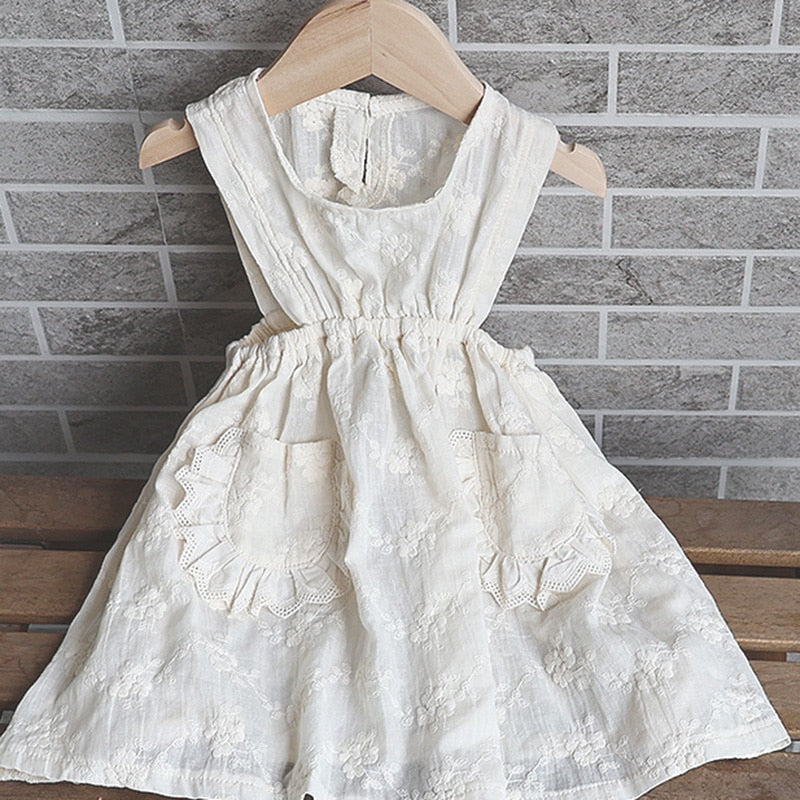 -ベビー ポップコーン セットアップ 長袖 トップス ブルマパンツ ベージュ ブラック レース フリル エプロン ドレス ガールズ - mamahalo shop - 長袖セットアップ - べビー服 - 子供服 - 男の子 - 女の子