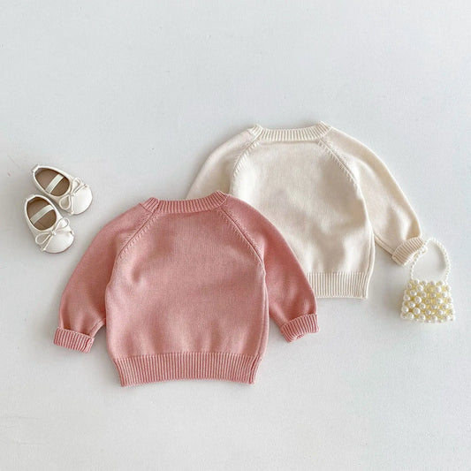 -キッズトップス ニットセーター シンプルベーシック 2カラー - mamahalo shop - ニット・セーター - べビー服 - 子供服 - 男の子 - 女の子