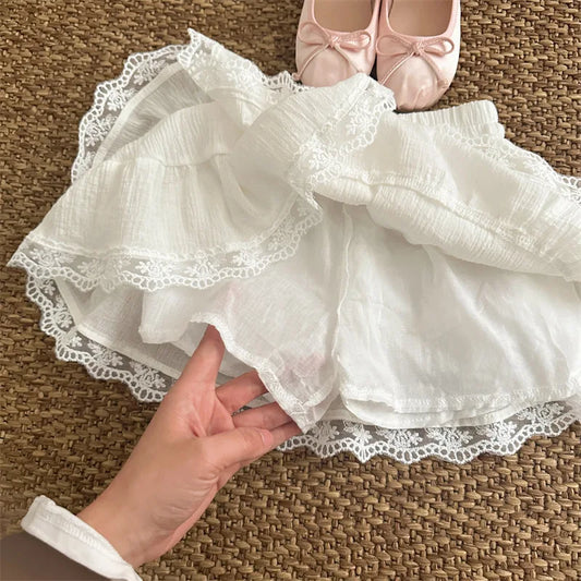 -キッズスカート レースフリル ティアードスカート ケーキスカート - mamahalo shop - スカート - べビー服 - 子供服 - 男の子 - 女の子