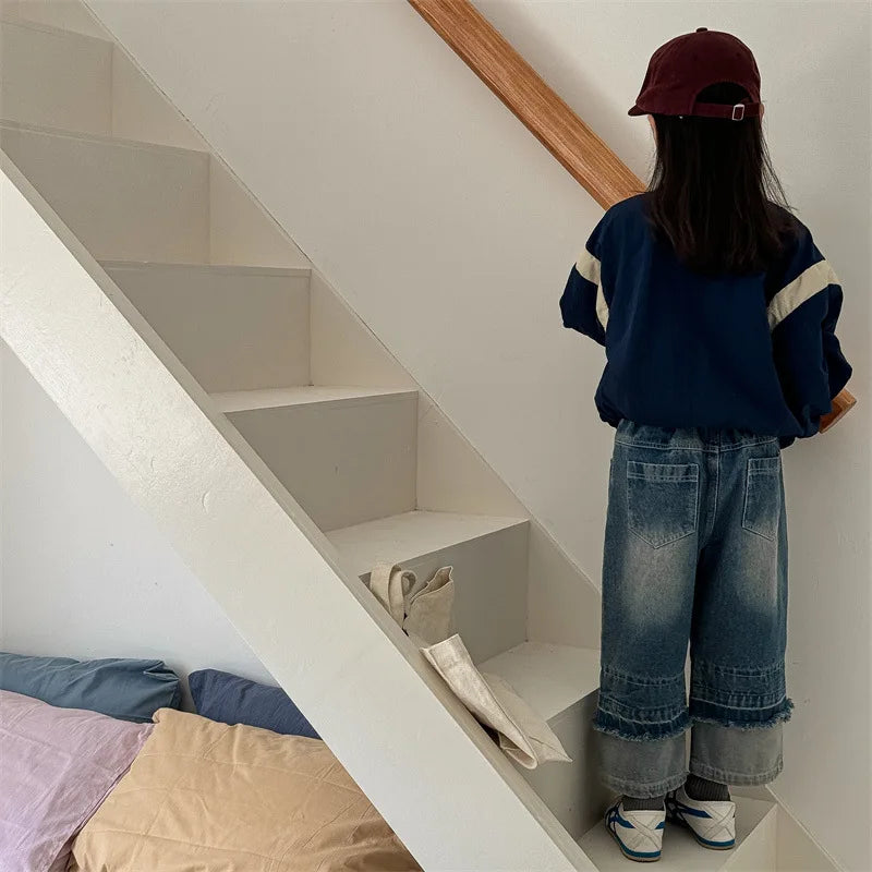 -キッズアウター ジャンパー ウィンドブレーカー ジッパージャケット 2カラー - mamahalo shop - ショートコート・ジャケット・ジャンパー - べビー服 - 子供服 - 男の子 - 女の子