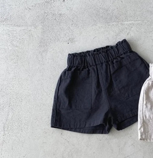 -ベビーパンツ ショートパンツ シンプルベーシック 3カラー - mamahalo shop - ハーフパンツ・ショートパンツ - べビー服 - 子供服 - 男の子 - 女の子