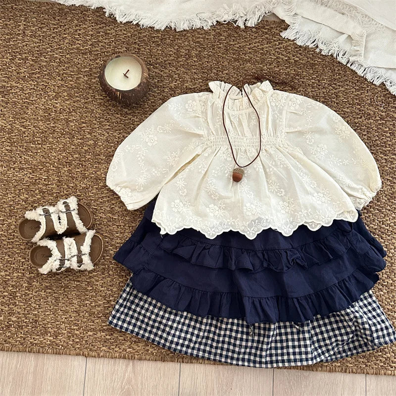 -キッズスカート ティアードフリル重ね着ケーキスカート 2カラー - mamahalo shop - スカート - べビー服 - 子供服 - 男の子 - 女の子