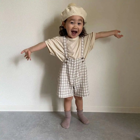 -ベビートップス 半袖Tシャツ くすみカラー シンプルベーシック 3カラー - mamahalo shop - 半袖Tシャツ - べビー服 - 子供服 - 男の子 - 女の子