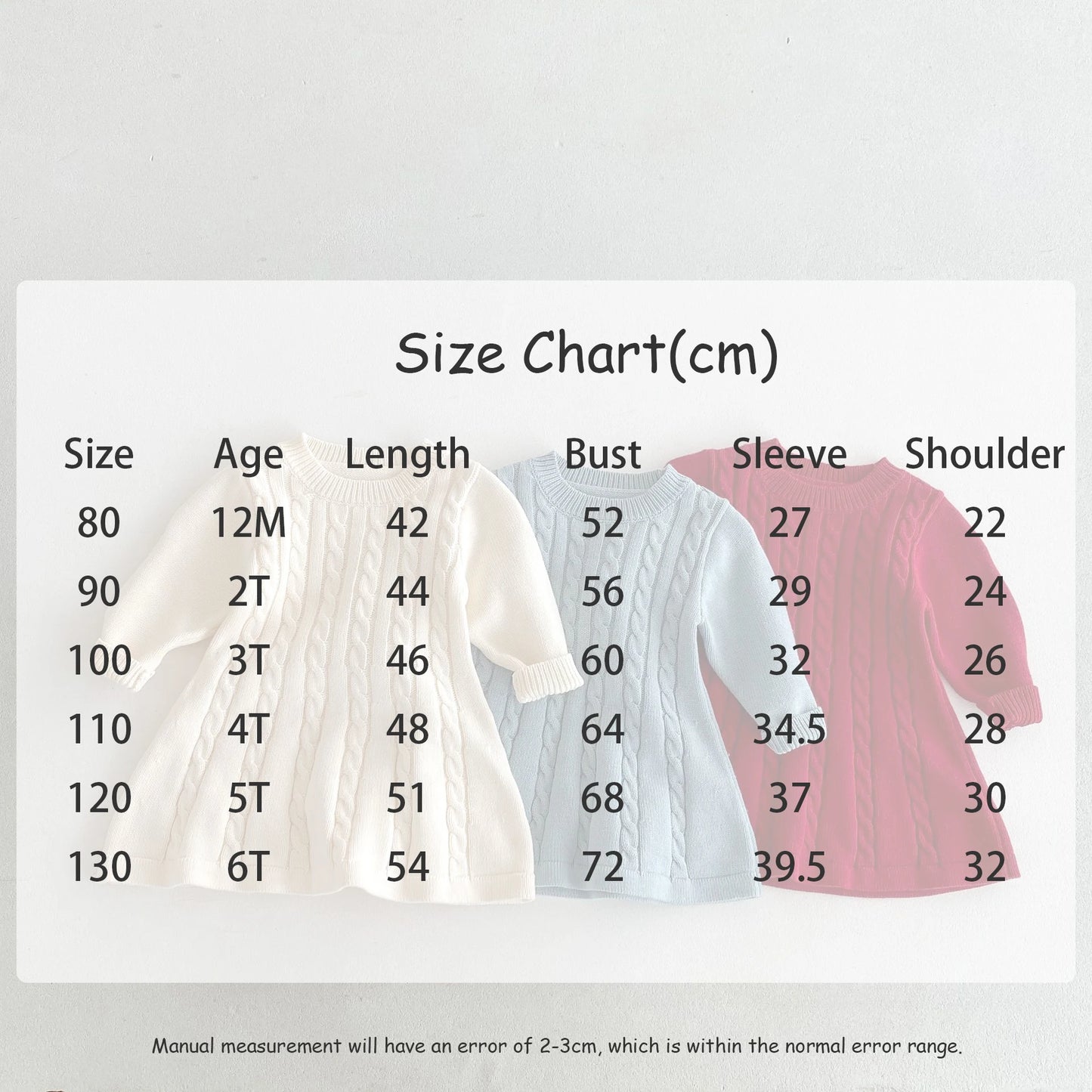 -キッズワンピース ニット 長袖ワンピース 3カラー【mh0006485】 - mamahalo shop - 長袖ワンピース - べビー服 - 子供服 - 男の子 - 女の子