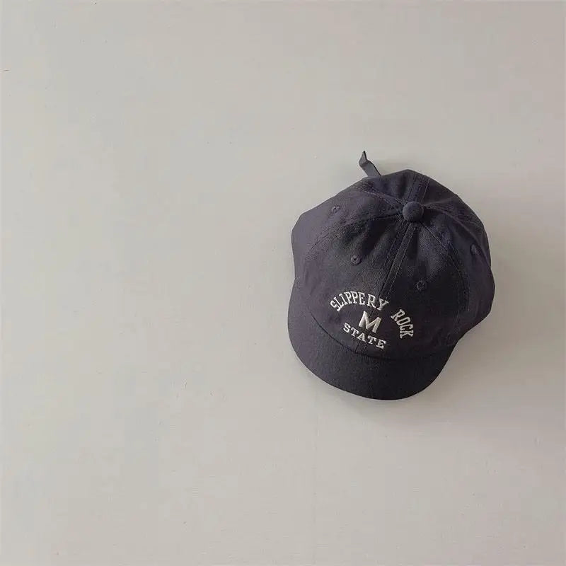 -ベビーキッズ帽子 キャップ ショートブリム 野球帽 ハット レターロゴ刺繍 サンハット【mh0005237】 - mamahalo shop - ベビー用帽子 - べビー服 - 子供服 - 男の子 - 女の子