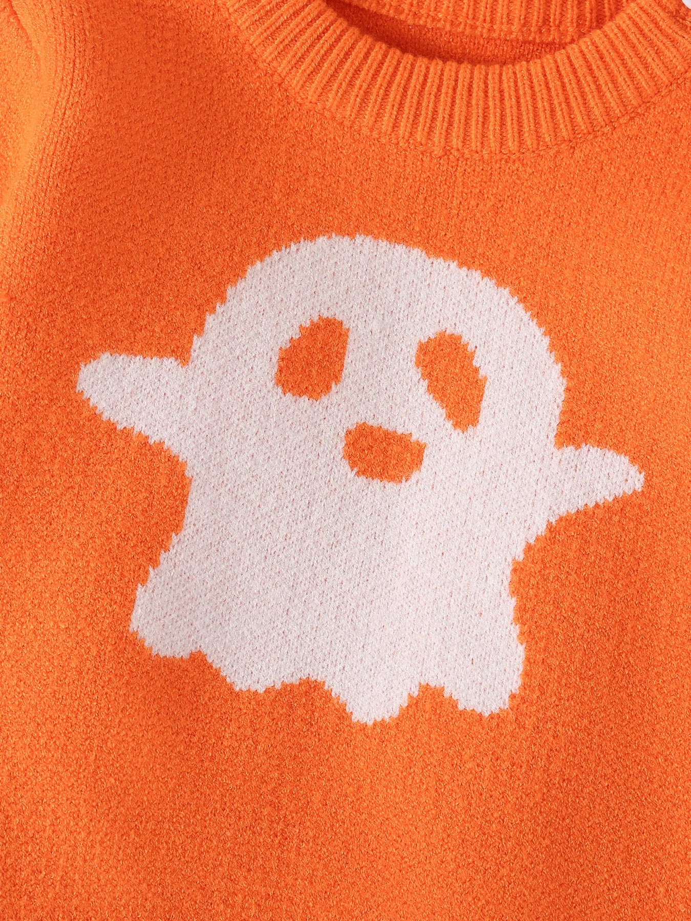 -キッズトップス ハロウィンコスチューム 長袖セーター おばけ 2カラー パーティ Halloween 👻【mh0006473】 - mamahalo shop - ニット・セーター - べビー服 - 子供服 - 男の子 - 女の子