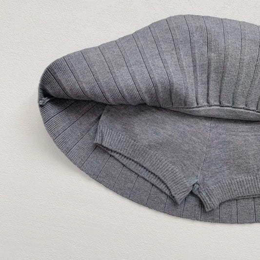 -ベビーキッズスカート ニットプリーツスカート 2カラー【mh0006726】 - mamahalo shop - スカート - べビー服 - 子供服 - 男の子 - 女の子