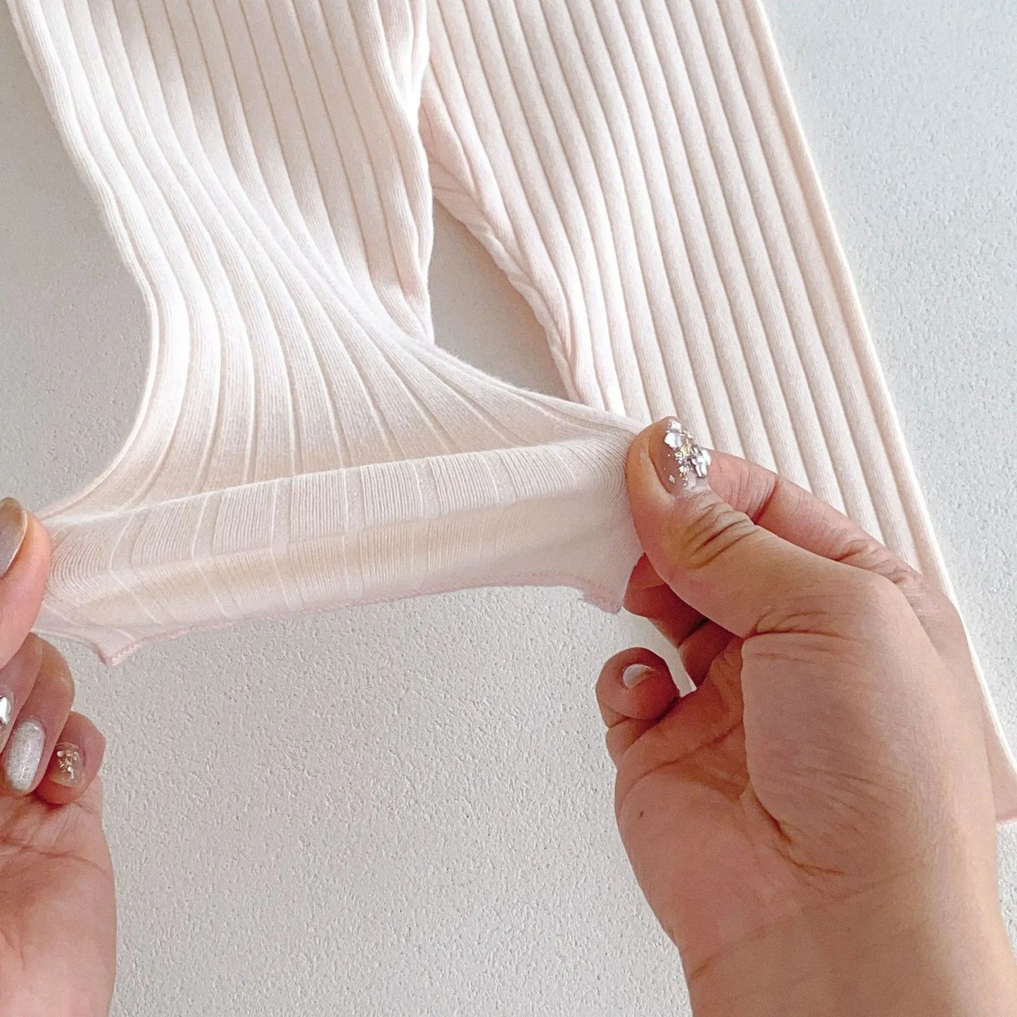 -キッズパンツ パステルアイスカラーシンプルリブレギンスパンツ 4カラー【mh0006831】 - mamahalo shop - レギンスパンツ - べビー服 - 子供服 - 男の子 - 女の子