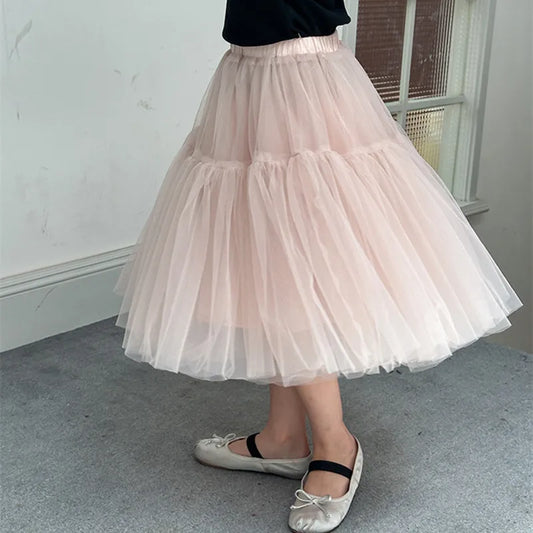 -キッズスカート ボイルチュチュチュールプリンセススカート 4カラー - mamahalo shop - スカート - べビー服 - 子供服 - 男の子 - 女の子