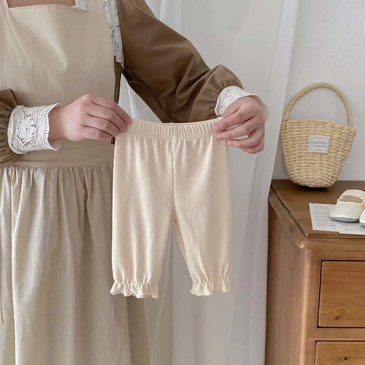 -ベビーパンツ フリルルーズパンツ シンプルベーシック パステル 4カラー【mh0005434】 - mamahalo shop - ロングパンツ・スウェットパンツ - べビー服 - 子供服 - 男の子 - 女の子