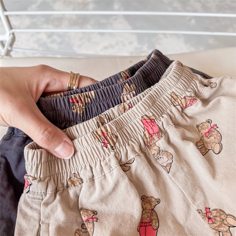 ハーフパンツ・ショートパンツ Bear Print Track Shorts くまプリント トラックショートパンツ【mh0012147】