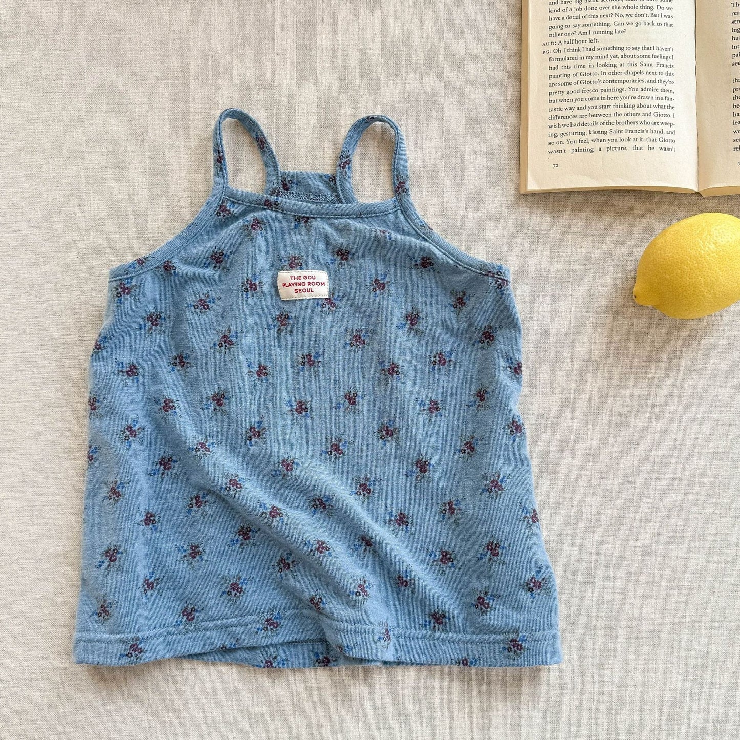 タンクトップ・キャミソール・ノースリーブトップス Blue / 80cm ノースリーブキャミソールTシャツ【mh0009545】