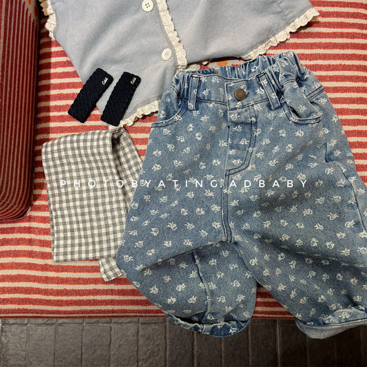 デニムパンツ Denim Blue / 80cm Spring Denim Pants Relaxed Pants デニム リラックスパンツ【mh0012085】