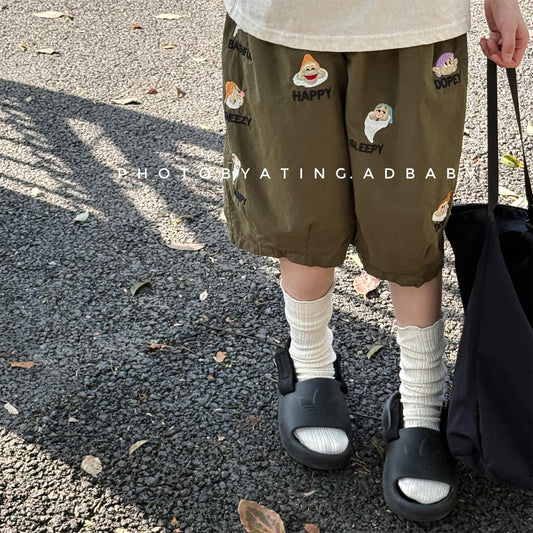 ハーフパンツ・ショートパンツ 小人ドワーフ刺繍バミューダパンツ【mh0009782】