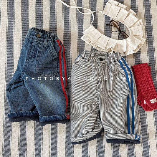 ロングパンツ・スウェットパンツ デニムロングパンツ 裏キルティング 中綿入り ジーンズ 長ズボン【mh0011403】