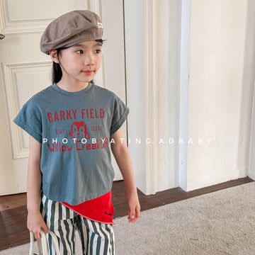 タンクトップ・キャミソール・ノースリーブトップス プリント半袖Tシャツ【mh0009535】