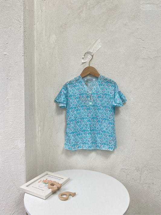 al agua patos | Gauze Cotton Floral Print Shirt ガーゼコットンプリントシャツ【mh0020157】 mamahalo shop