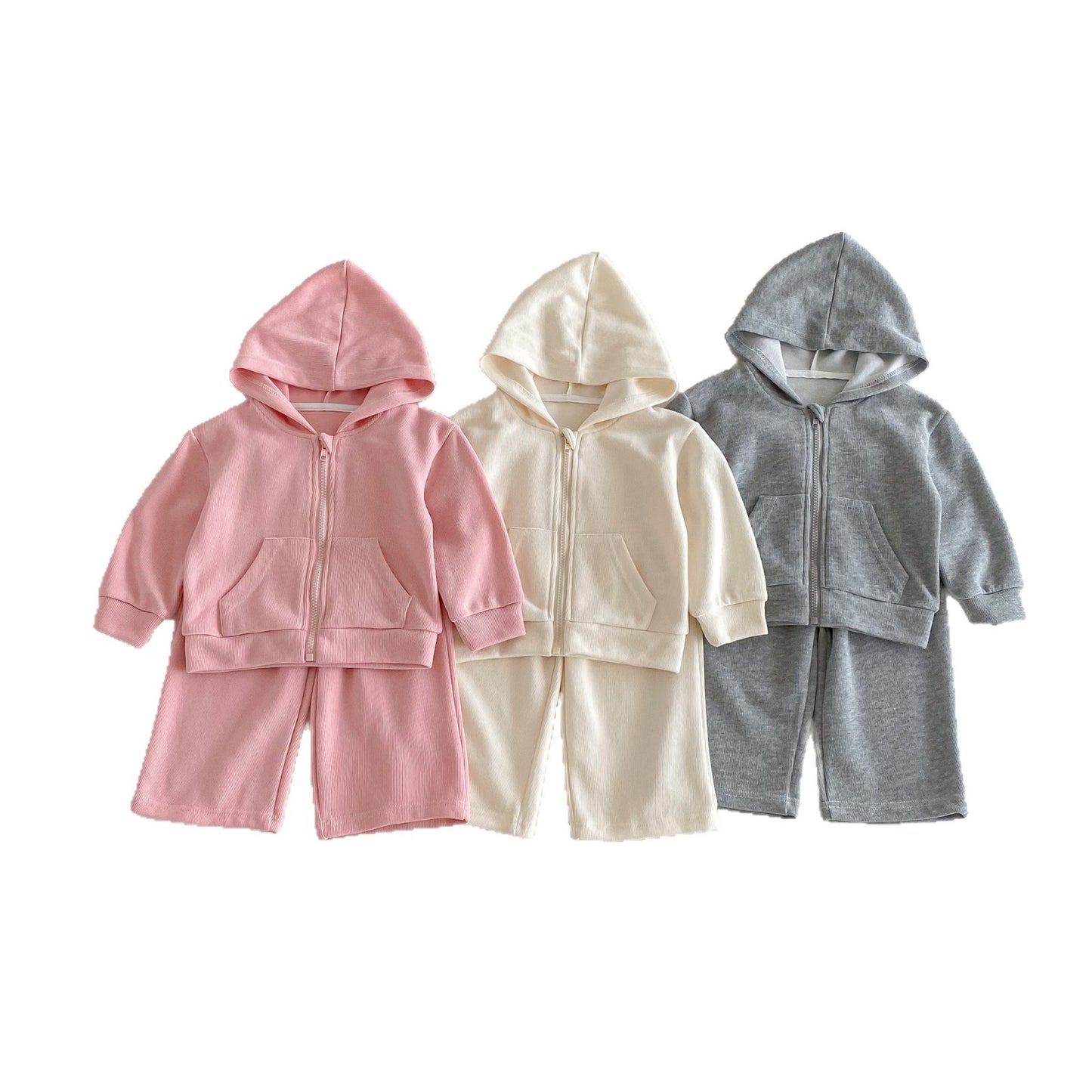 長袖セットアップ Hooded Cardigan Sweatshirt Set フーディー スウェット セットアップ【mh0011958】