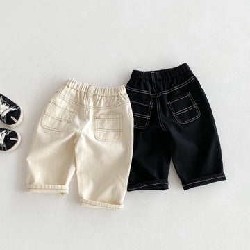 ロングパンツ・スウェットパンツ ステッチアクセントデイリーロングパンツ【mh0010689】
