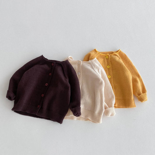 カーディガン・パーカー 長袖ニットカーディガン 無地 シンプル デイリーベーシック 【mh0011391】