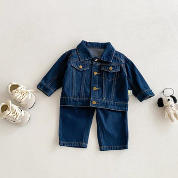 長袖セットアップ Vintage Soft Denim Set デニム セットアップ 2点セット【mh0012096】