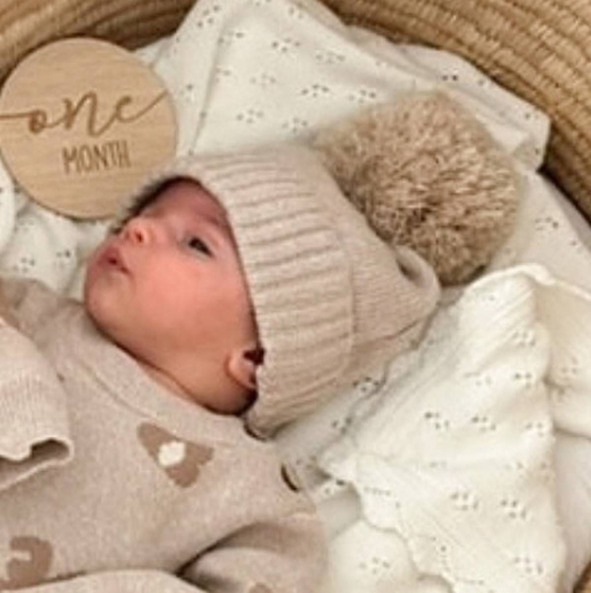 ロンパースセットアップ hat / One Size ジャガードニットロンパース うさぎ ニット帽 ぽんぽんニットキャップセット【mh0011354】