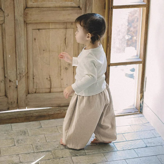 ロングパンツ・スウェットパンツ シンプルベーシックコットンハーレムパンツ【mh0010611】